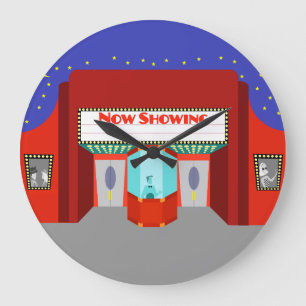 Filmtheater Akryllische Rundwand Große Wanduhr