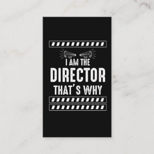 Filmtheater Regisseur Filmmaker Sprichwort Visitenkarte