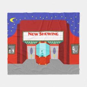 Filmtheater Retro Fleece Blanket