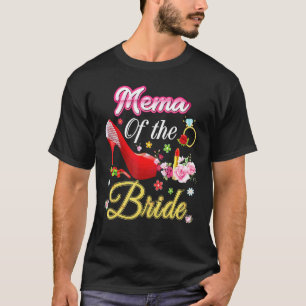 Filmvorführung der Braut Glückliche Hochzeit Blume T-Shirt