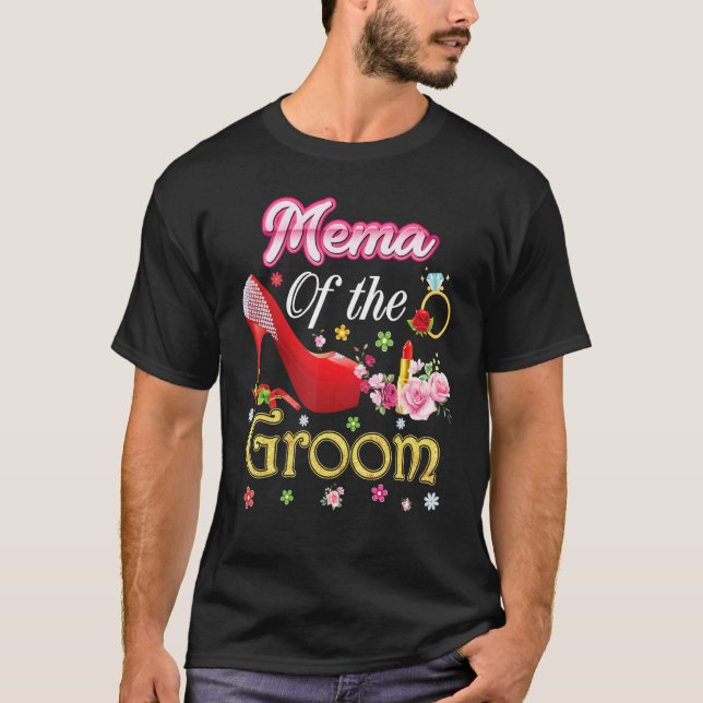 Filmvorführung der fröhlichen Hochzeit Blume Rosa  T-Shirt (Vorderseite)