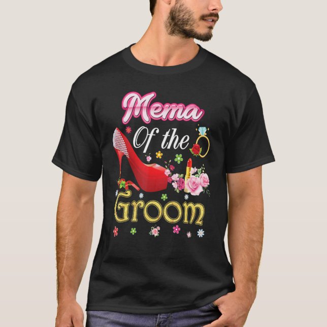 Filmvorführung der fröhlichen Hochzeit Blume Rosa  T-Shirt (Vorderseite)