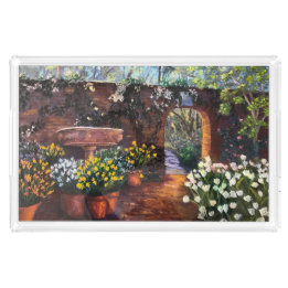 Filoli Garden Path Serviertablett Acryl Tablett