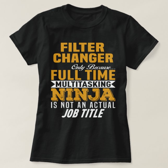 Filter Changer T-Shirt (Design vorne)