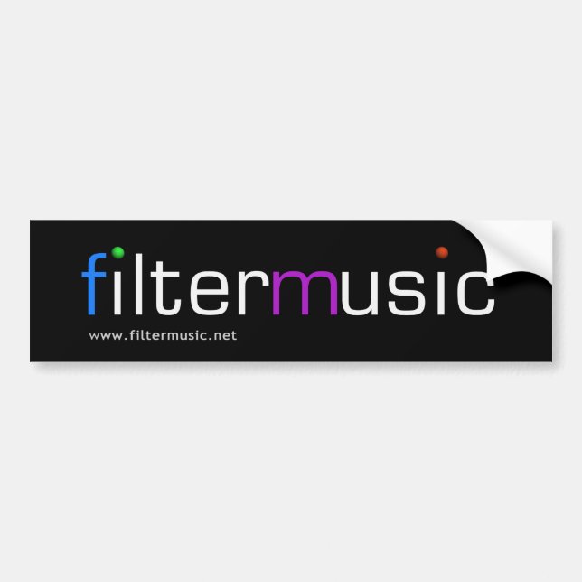 FilterMusic Autoaufkleber (Vorne)