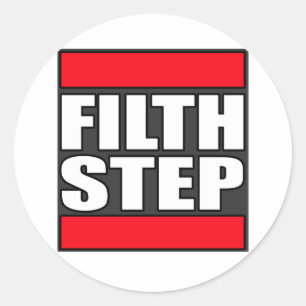 FILTHSTEP Dubstep Filth Filthy Dub Step Runder Aufkleber