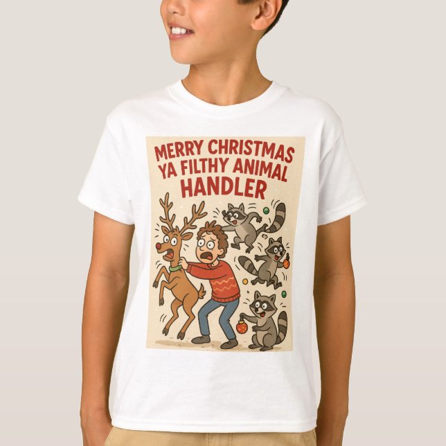 Filthy Animal Handler – Holiday Chaos Edition T-Shirt (Vorderseite)