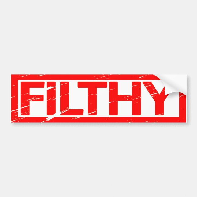 Filthy-Briefmarke Autoaufkleber (Vorne)