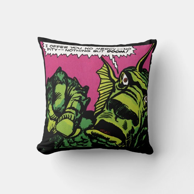 "Fin Fang Foom" Drehkissen Kissen (Vorderseite)