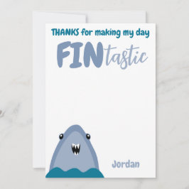 Fin-tastic Hai Vielen Dank Kinder unter dem Meer Einladung