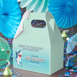 Fin-tastic Shark Jawsome Birthday Geschenkschachtel