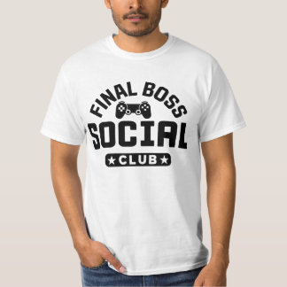 Final Boss Social Club Gaming Controller T-Shirt