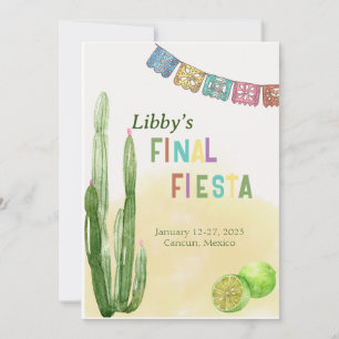 Final Fiesta Bachelorette Einladung