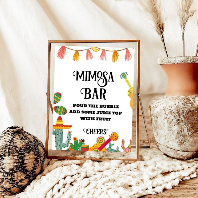 Final Fiesta Bachelorette Mimosa Bar Table Sign Poster (Von Creator hochgeladen)