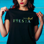 Final Fiesta Cactus Mexican Bachelorette Party T-Shirt<br><div class="desc">Final Fiesta Bachelorette Party Shirt. Get ready to party with our Final Fiesta Mexican Party Bachelorette Collection! This collection features a vibrant color scheme of green and yellow, with playful cactus designs that are sure to make your celebration unforgettable. Our products range from customizable invitations to matching t-shirts for you...</div>