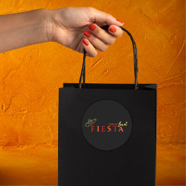 Final Fiesta Mexican Bachelorette Party Runder Aufkleber