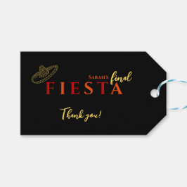 Final Fiesta Mexican Bachelorette Party Thank You Geschenkanhänger