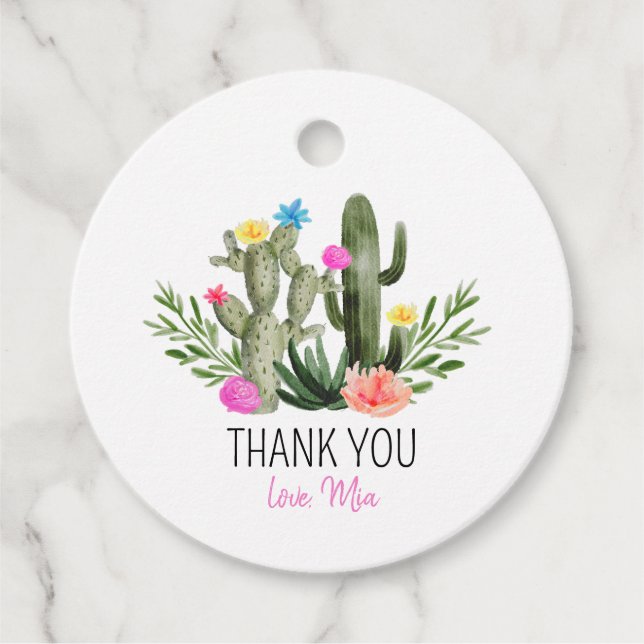 Final Fiesta Personalized Gift Tag Geschenkanhänger (Vorderseite)