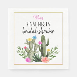 Final Fiesta Personalized Napkin Serviette