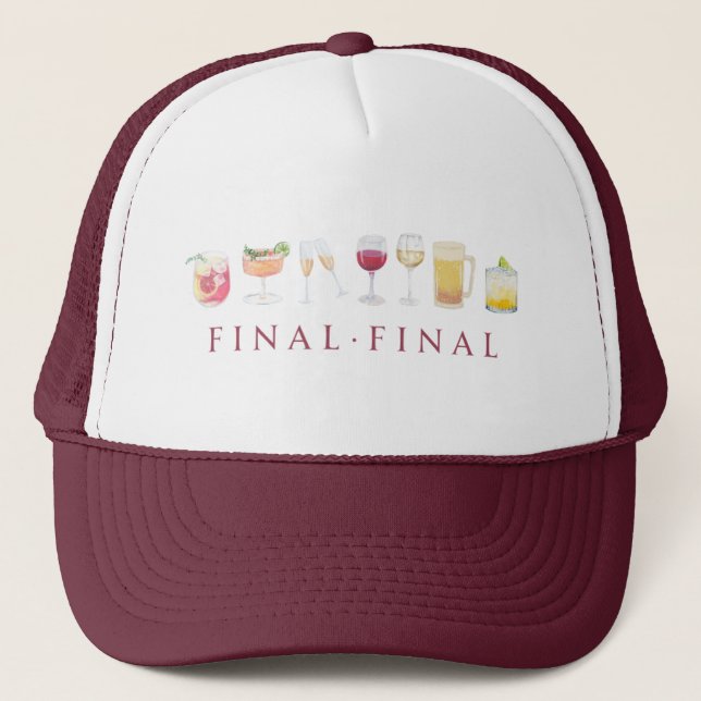 Final Final Trucker Hat Truckerkappe (Vorderseite)