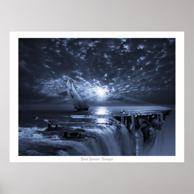 Final Frontier Voyager. Die Flacherdgesellschaft Poster (Vorne)