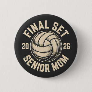 Final Set Senior Mama 2026 Abschluss Volleyball Button