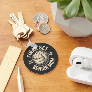 Final Set Senior Mama 2026 Abschluss Volleyball Schlüsselanhänger