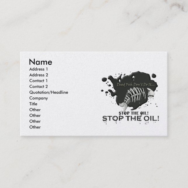 FINALFISHY2, Name, Adresse 1, Adresse 2, Kontakt.. Visitenkarte (Vorderseite)