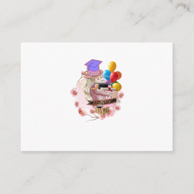 Finally! Class of 2026 Graduate Begleitkarte (Vorderseite)