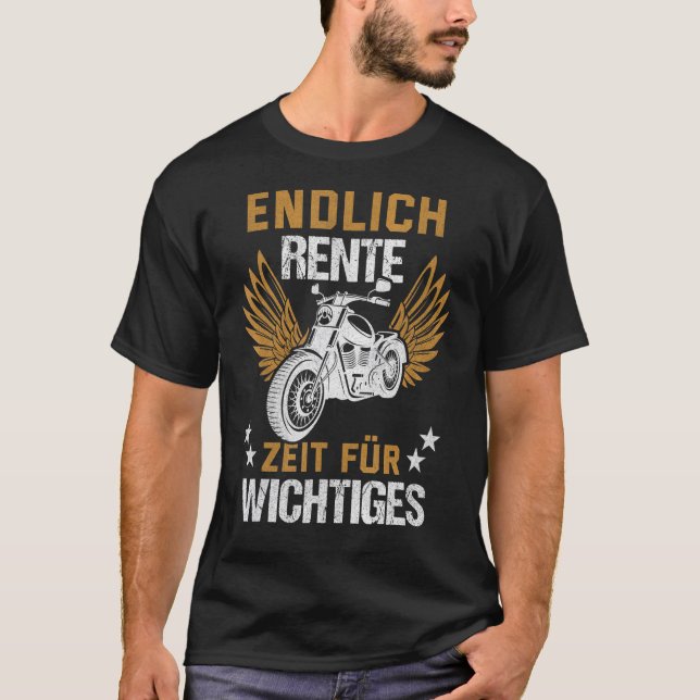 Finally retirement time for important things T-Shirt (Vorderseite)