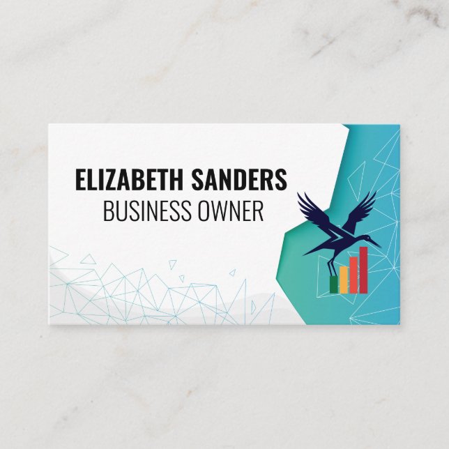 Finance Bird Logo | Unternehmen Visitenkarte (Vorderseite)