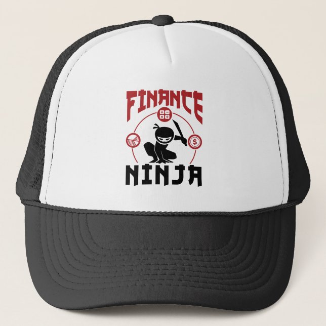 Finance-Ninja-Abteilungsanerkennung Truckerkappe (Vorderseite)