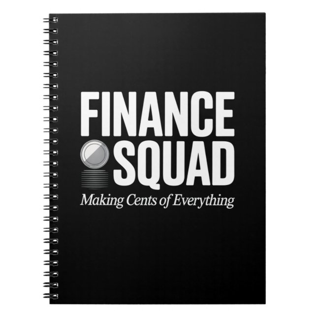 Finance Squad Funny Quote Office Humor Design Notizblock (Vorderseite)
