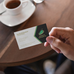 Financial Coach Beruflich Black weiß Visitenkarte