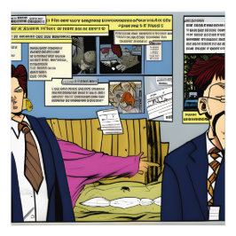 Financial Crisis of 2008 Novel Graphic Style Art Fotodruck