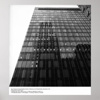 Financial Gebäude 1966, von Ansel Adams Poster