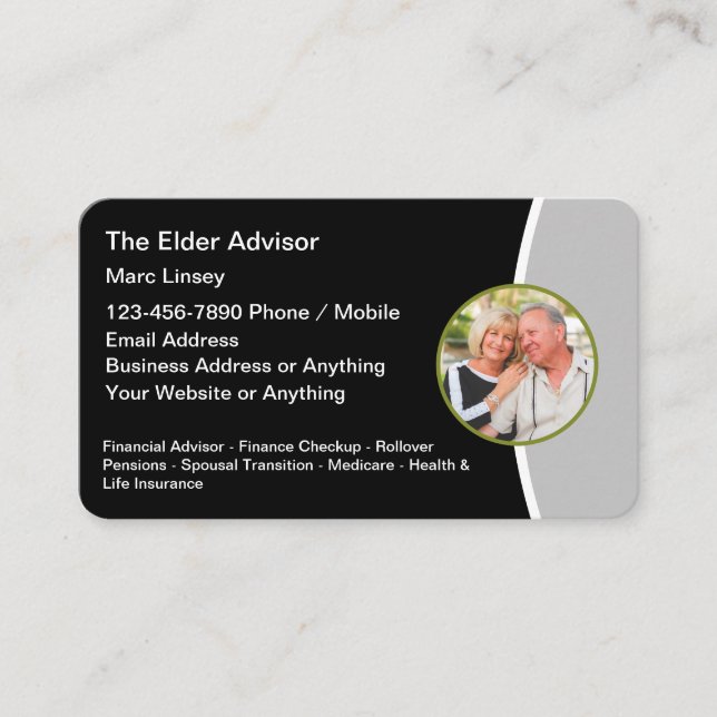 Financial Senior Advisor - Business Cards für Alte Visitenkarte (Vorderseite)