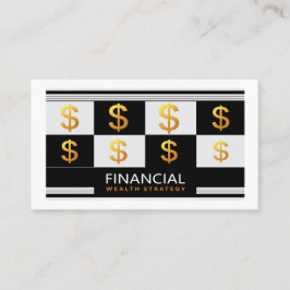Financial Wealth Management Money Advisor Strategy Visitenkarte