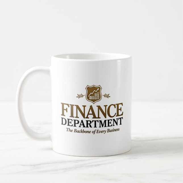 Finanzabteilung Individuelle Name Kaffeetasse (Links)