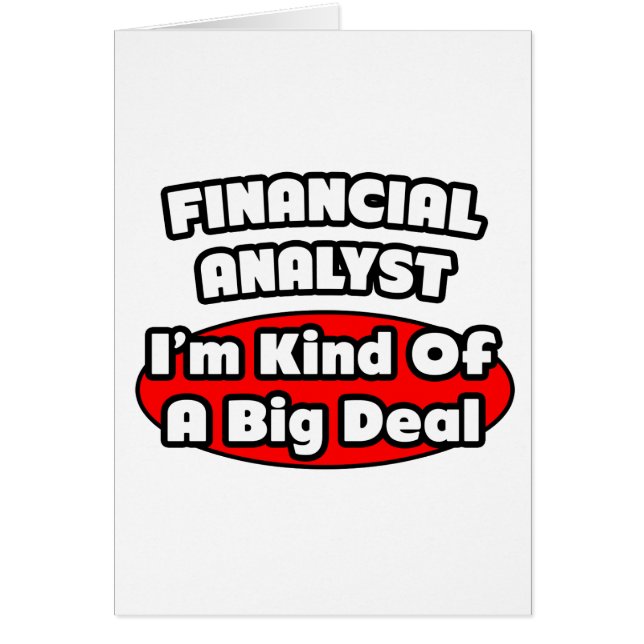 Finanzanalyst ... Big Deal (Vorne)