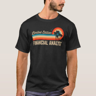 Finanzanalytiker Birthday Retro Vintag Men Vater T-Shirt