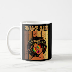 Finanzbeauftragter Afro American Black History Kaffeetasse