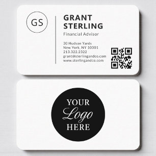 Finanzberater QR-Code-Logo Professionell Visitenkarte