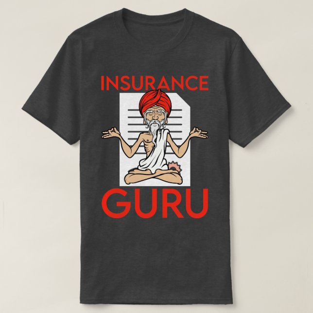 Finanzberater Versicherungs-Guru Broker Versicheru T-Shirt (Design vorne)