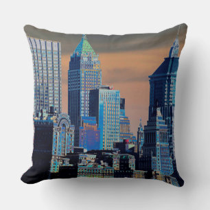 Finanzbezirk Lower Manhattan Poster Kissen