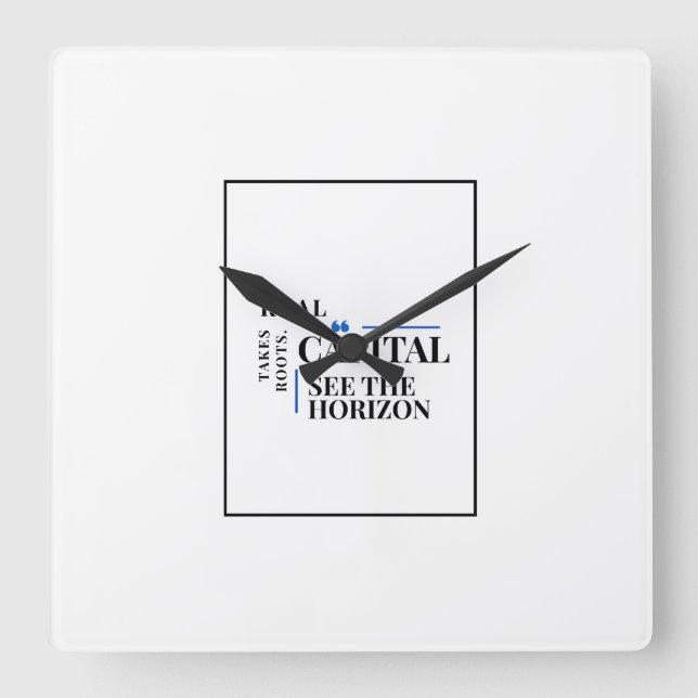 Finanzbüro Wanduhr Dekor (Vorderseite)