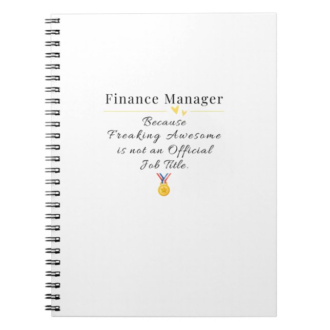 Finanzchef Notizblock (Vorderseite)