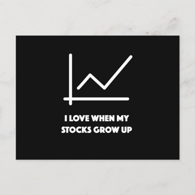 Finanzen Geld investieren Postkarte (Vorderseite)