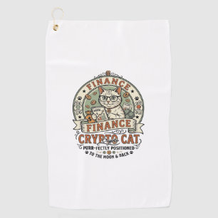 Finanzen Krypto Katze Finanzen Krypto Katze Vintag Golfhandtuch
