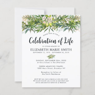 Finanzielle Feier des Lebens Grüne Blätter Beerdig